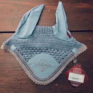 LeMieux Horse Bonnet - Size M, Ice Blue NWT
